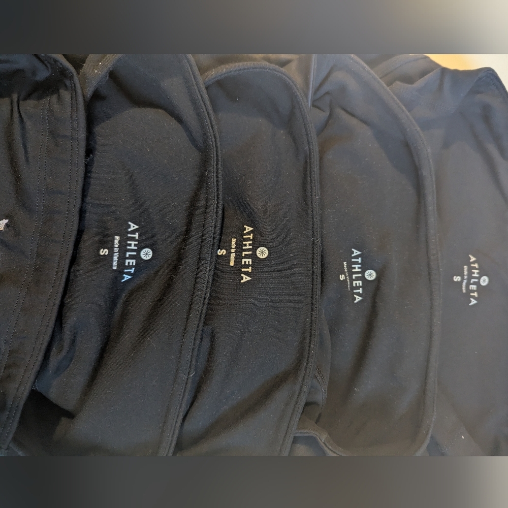 Athleta Black Leggings size Small Bundle ( 5 Pairs)